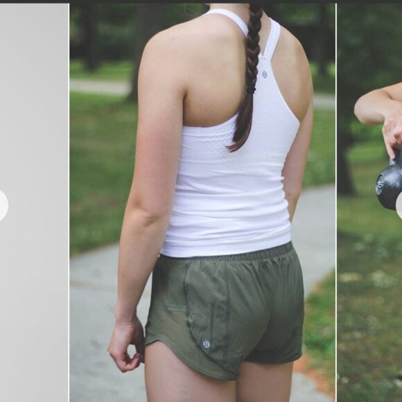 NWOT Lululemon Lululemon Ebb To Street TankHeathered White Size 8 - Picture 3 of 9